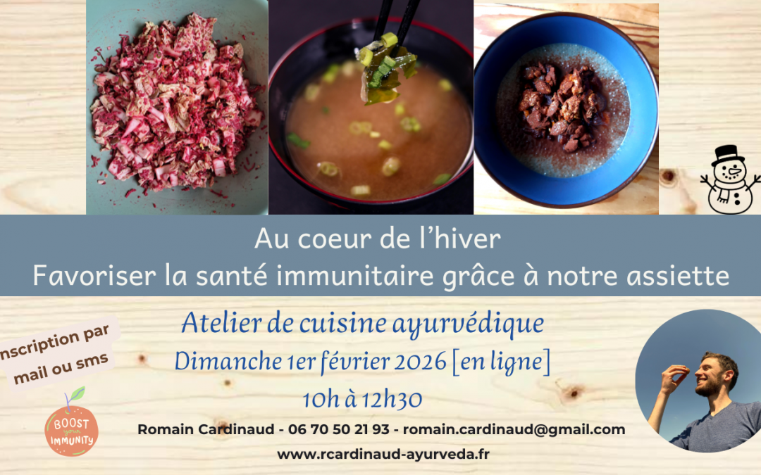 Atelier de cuisine au coeur de l'hiver Immunité à travers l'assiette